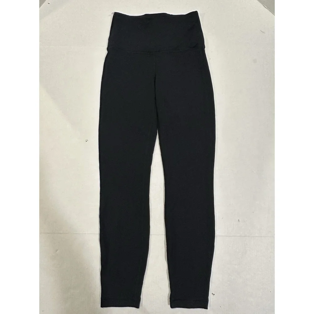Lululemon High Rise Leggings Sweatpants Athletic Leisure Yoga Black Size 4